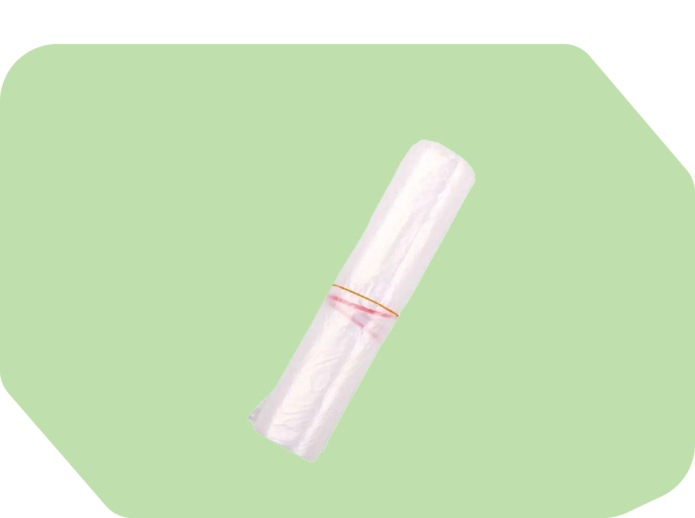 Abfallbeutel 25-35l mit Verschlussband, transparent ( Rolle 50 STK )